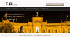 Desktop Screenshot of kanzlei-ahmed.de