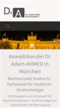 Mobile Screenshot of kanzlei-ahmed.de
