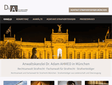 Tablet Screenshot of kanzlei-ahmed.de